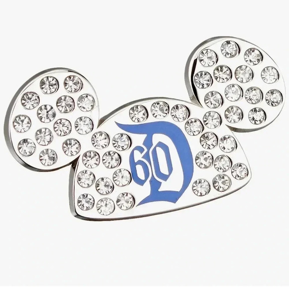 Disneyland 60th Anniversary Diamond Celebration Jeweled Mickey Ears Hat - Picture 4 of 5